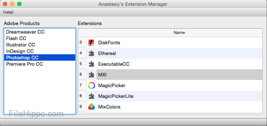 Adobe extension manager cc download mac